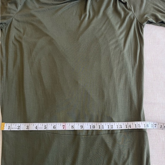 Haute Hippie Green Faux Wrap / Open Back Long Sleeve Stretch Dress - Picture 12 of 16